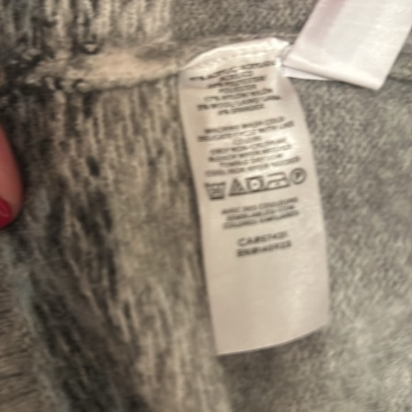 Multicolored loft duster with open placket and pockets. Size XS. - Picture 4 of 4